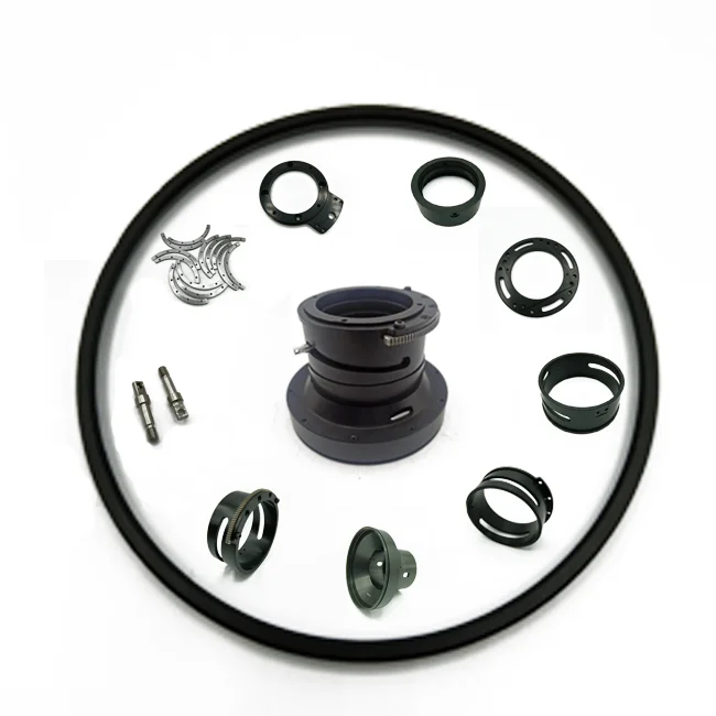 high precision aluminum cnc turning camera lens parts Precision cnc machined digital camera spare parts lens adapter