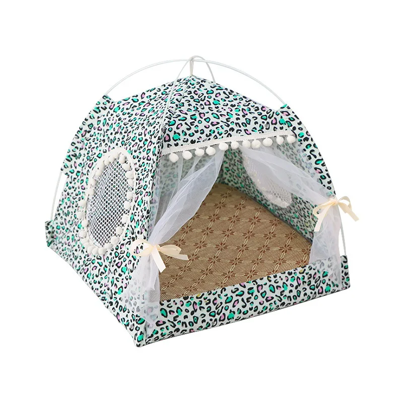 Summer cat litter small dog winter cat small tent removable and washable folding pet tent
