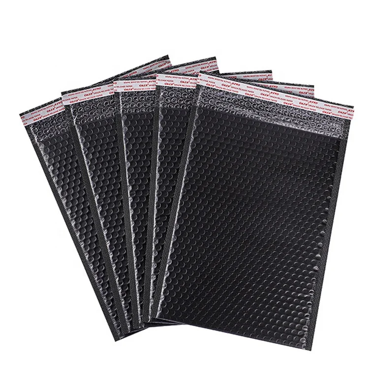 Large Medium Small Bubble Mailers Matte Black Poly Bubble Mailer Co-extrusion Packing Padded Envelopes Bubble for Clothing