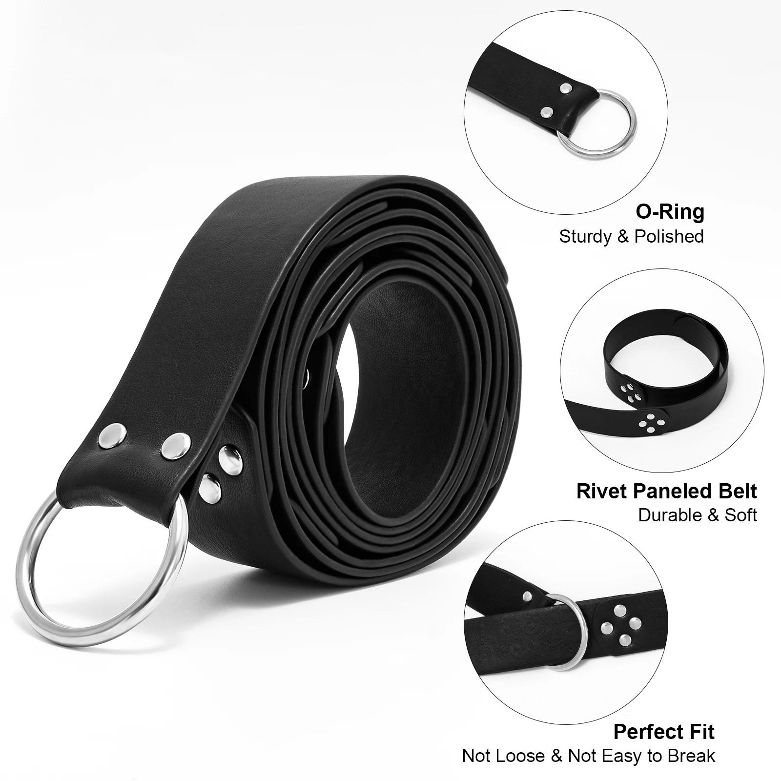 Wholesale Renaissance Rivet Vintage Knight WaistBelt Alloy Buckle Viking PU  Faux Leather Belt For Halloween Cosplay Costume