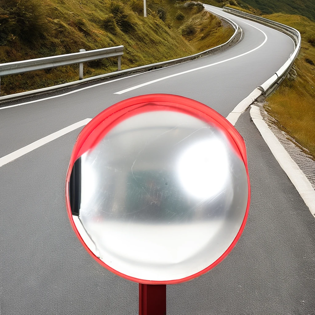 Outdoor Road Traffic Security Wide Angle Safety Convex Mirror 800mm Traffic Convex Mirror