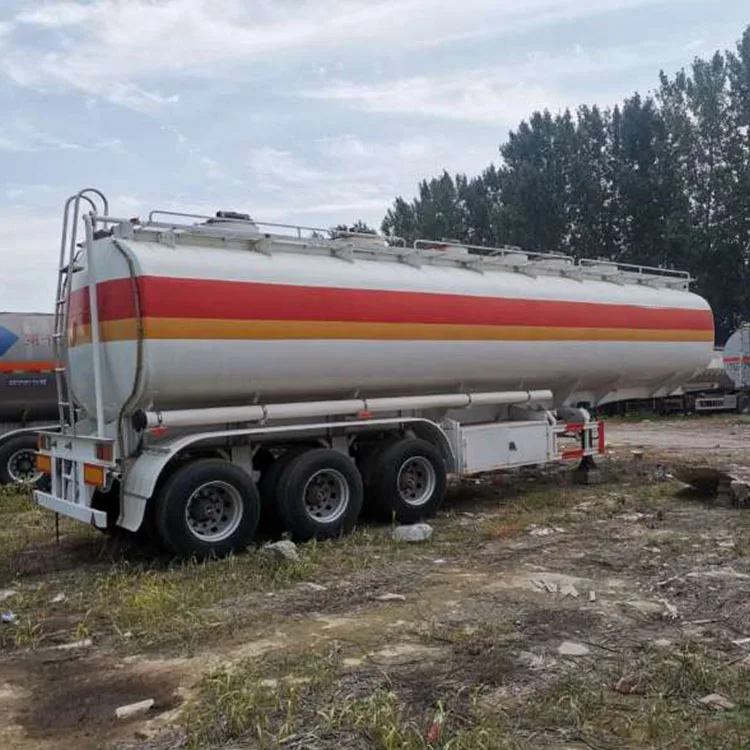 
Stainless steel fuel tank trailer transportation oil semi trailer for sale 