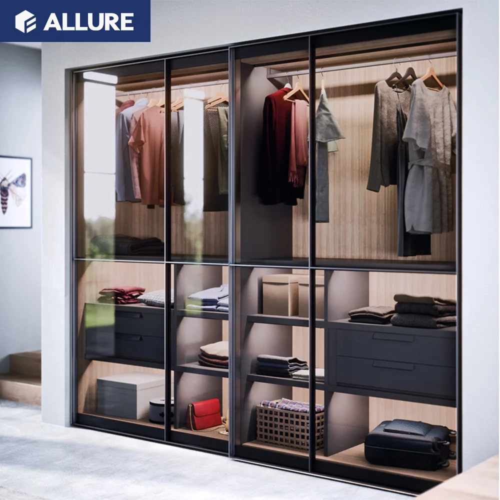 Allure Double Door Cloakroom Indonesia Hallway Stand Wood Simple Home Furniture Bedroom Furniture Wardrobe Customized Durable