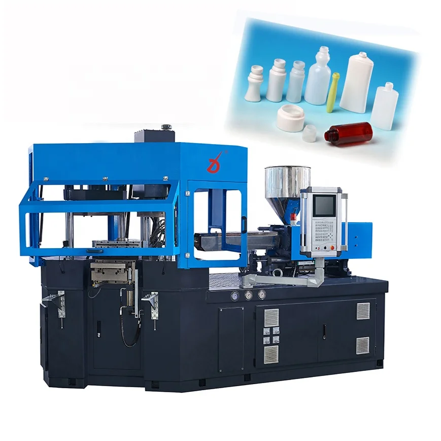 tablet Bottle Blowing Machine Small HDPE pehd PP ABS PS Plastic Fully Automatic Low Prices Stretch Extrusion injection