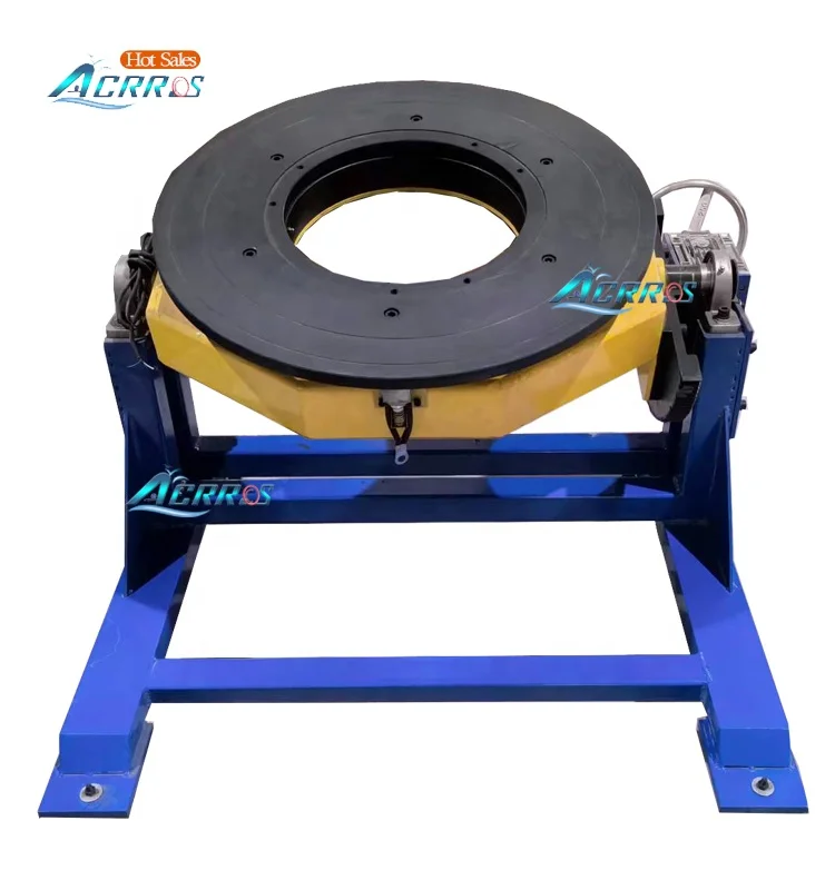 New Industrial Rotary Turntables 600 kgs Capacity with 240mm Hole 2Meters Aluminum Rails Welding Positioner