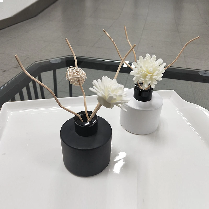 custom design decorative hotel curled rattan wooden flower reed diffuser sticks