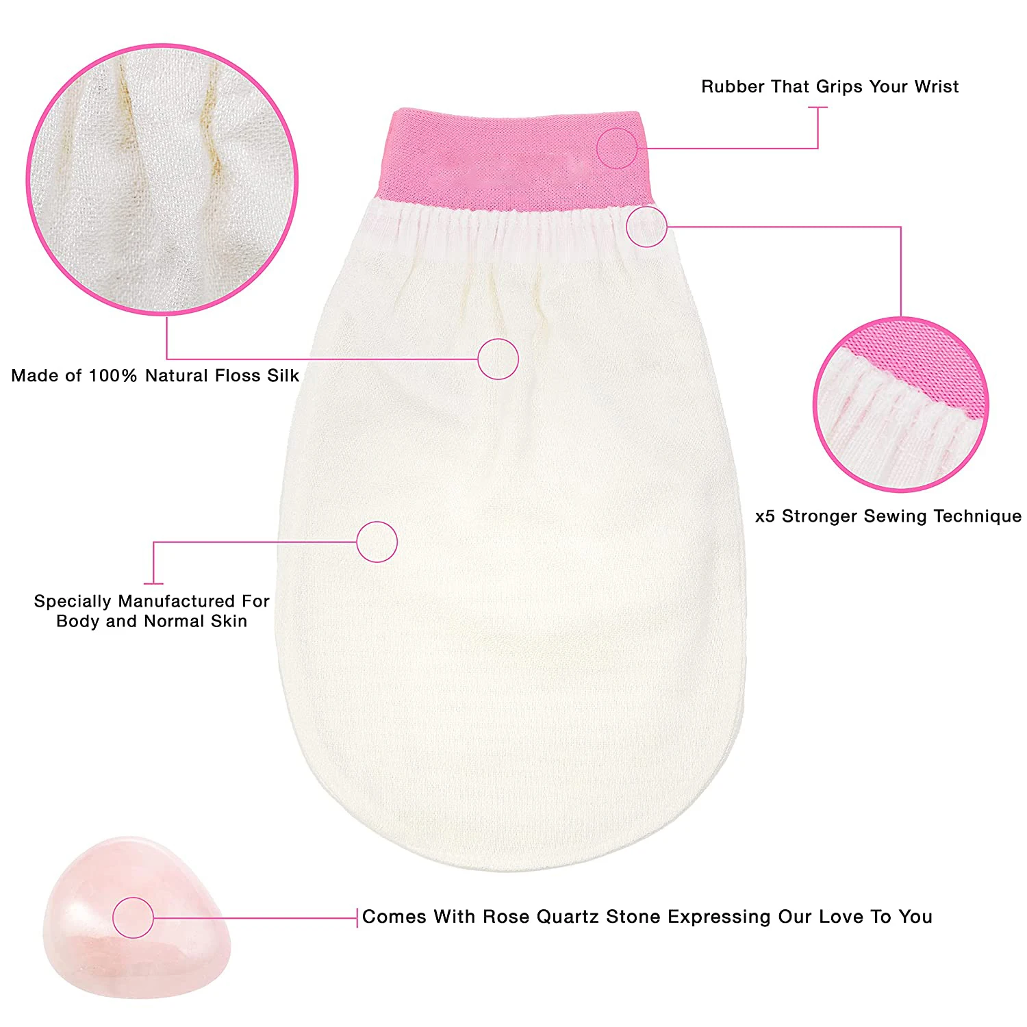 Natural private label silk exfoliating bath body gloves soft remove dead skin scrubber exfoliating bath gloves.jpg