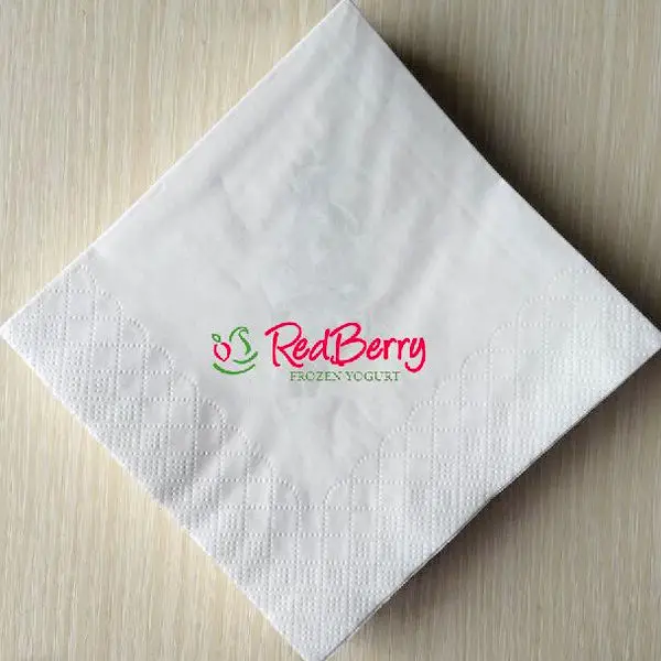 Customized Logo Printed Napkin Tissue Paper Single-Sided Uncoated Writing Paper Dinner Beverage Use Offset Printing Compatible