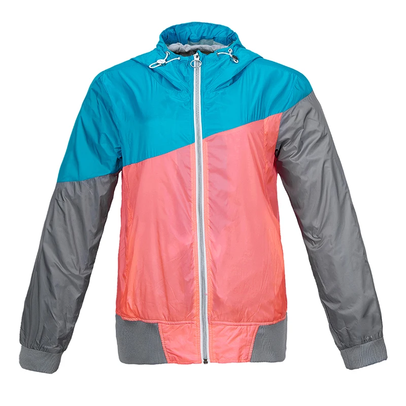 Custom ladies super light multicolor nylon windproof outdoor women shiny coat hooded women waterproof jacket