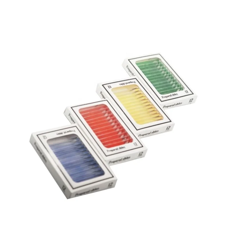 12 pieces botany plastic biology prepared microscope slides