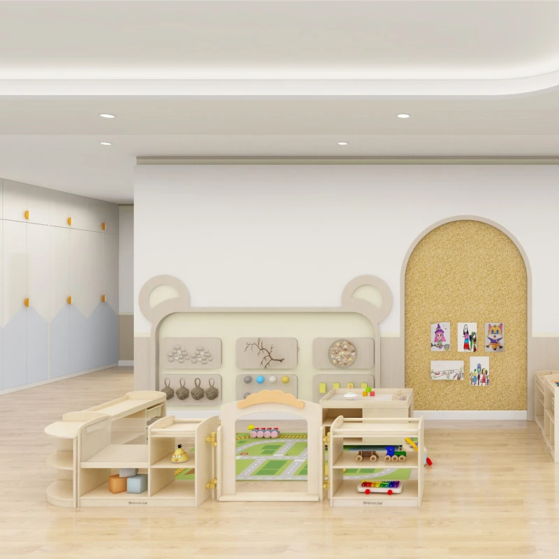 Kids Furniture Sets ,Thick birch veneer multilayer plywood fence for children,rotatable