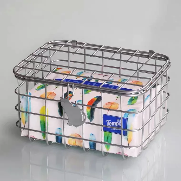 China factory wire basket Napkin basket Tissue Box Cover Elegant DIY Custom Embroidered Painting OEM Customized Style