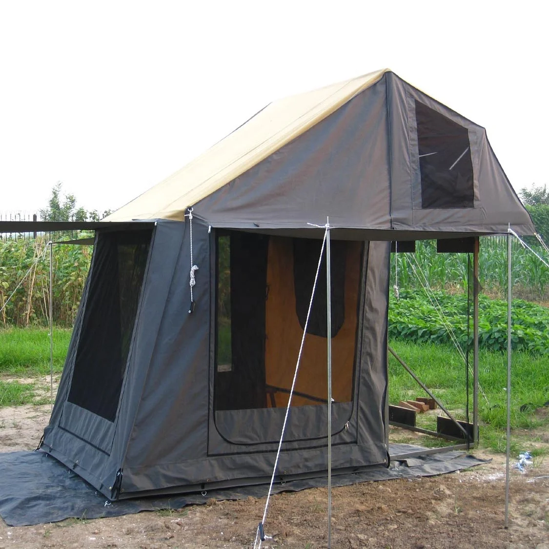 Ocam Car With Annex Custom Outdoor Waterproof Roof Top Tent
