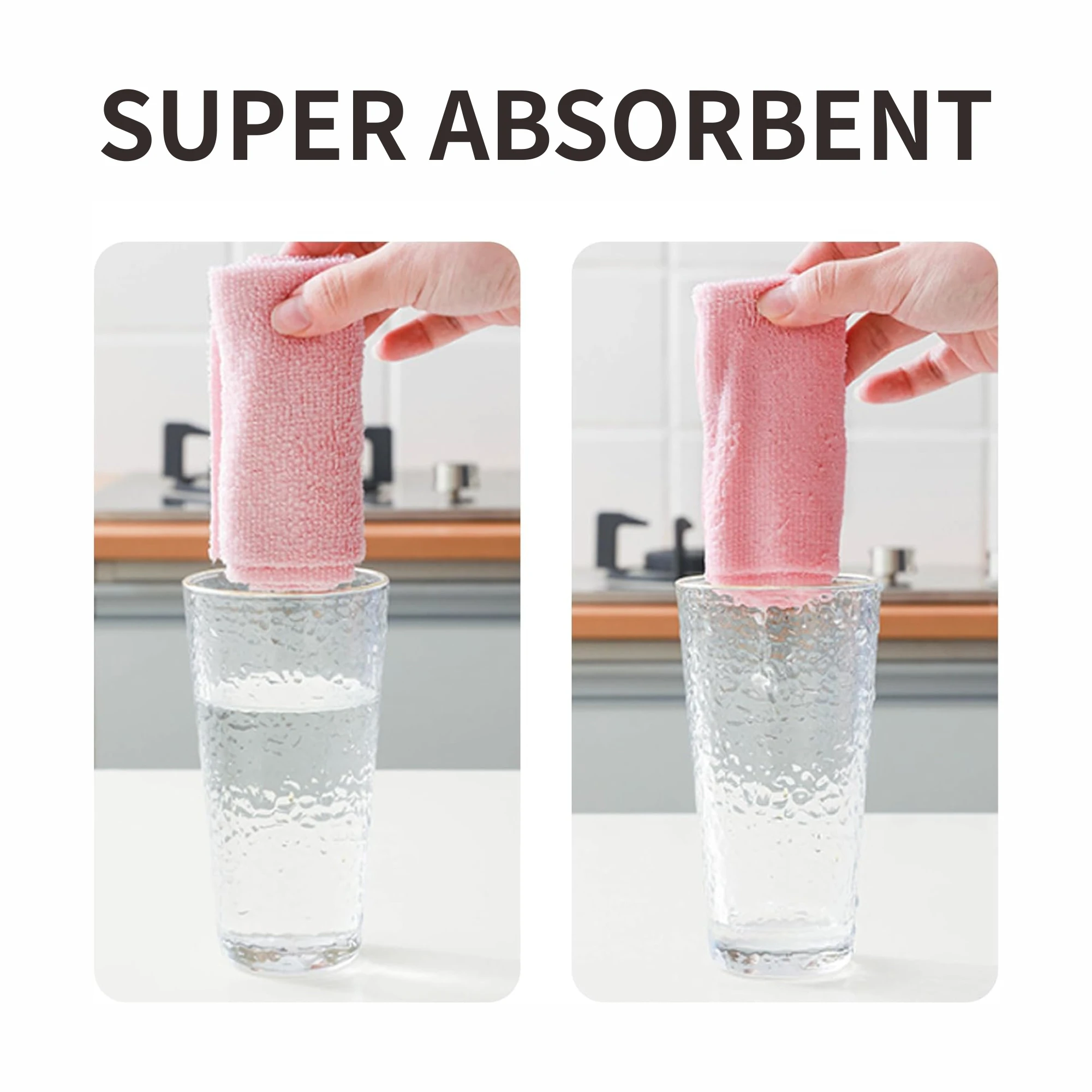 Customized Color Disposable Microfiber Towel Roll Kitchen Towel Set