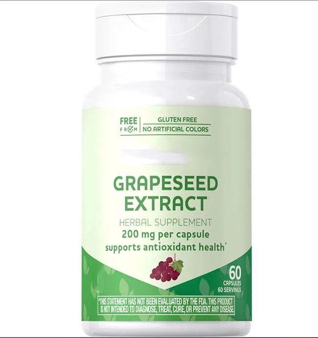 Пищевая добавка строительные капсулы для тела виноградные косточки красота кожи экстракт виноградных косточек