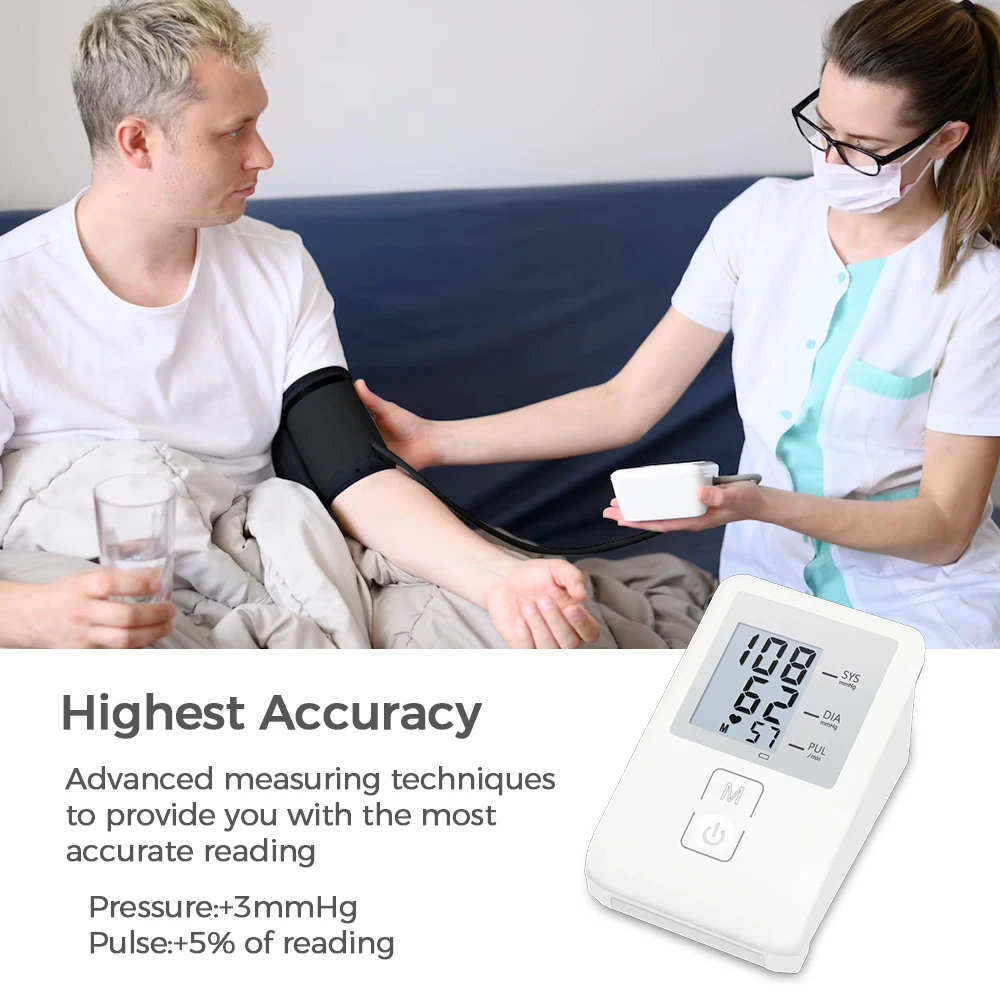 BP Apparatus Digital Blood Pessure Monitor Electronic Arm Tensiometer for home use