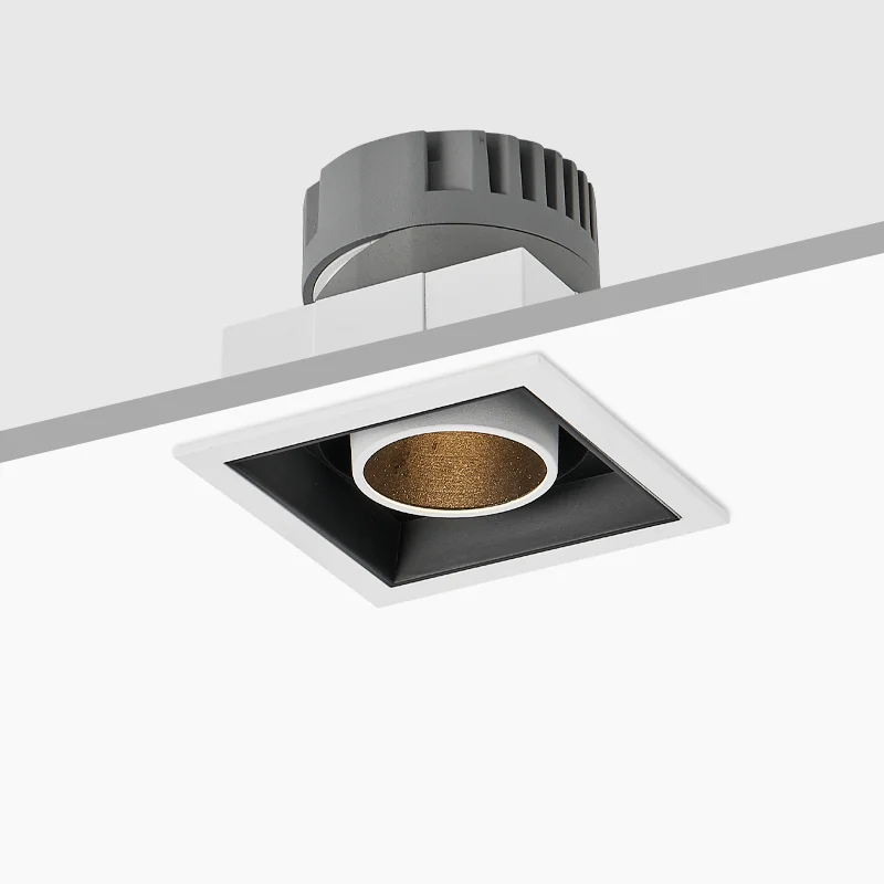 Pinhole Downlight Protruding Type COB Downlight 10W Adjustable Square Downlight COB Wall Washer Lights