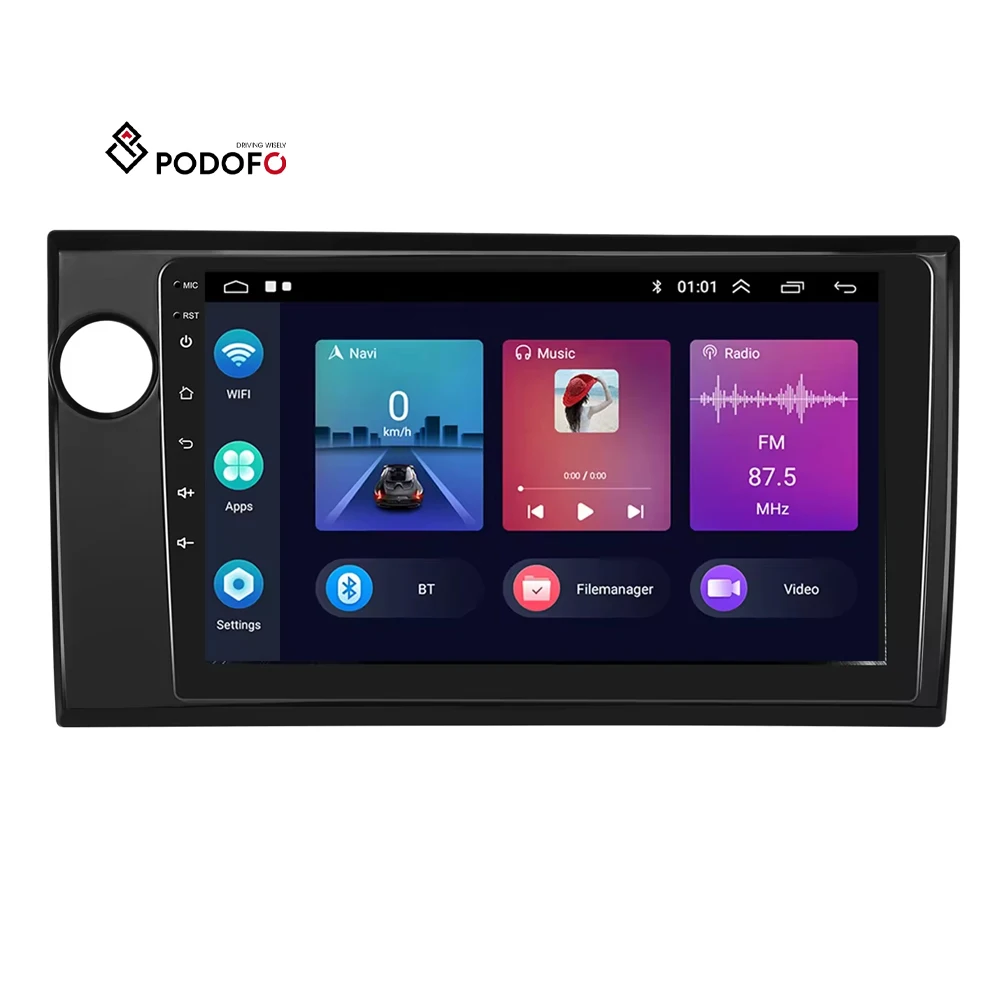 Podofo Double Din 9' Android  Car Stereo For Honda BRV 2015 (left-hand drive) CarPlay GPS WIFI Hifi FM RDS BT Car Dvd Player