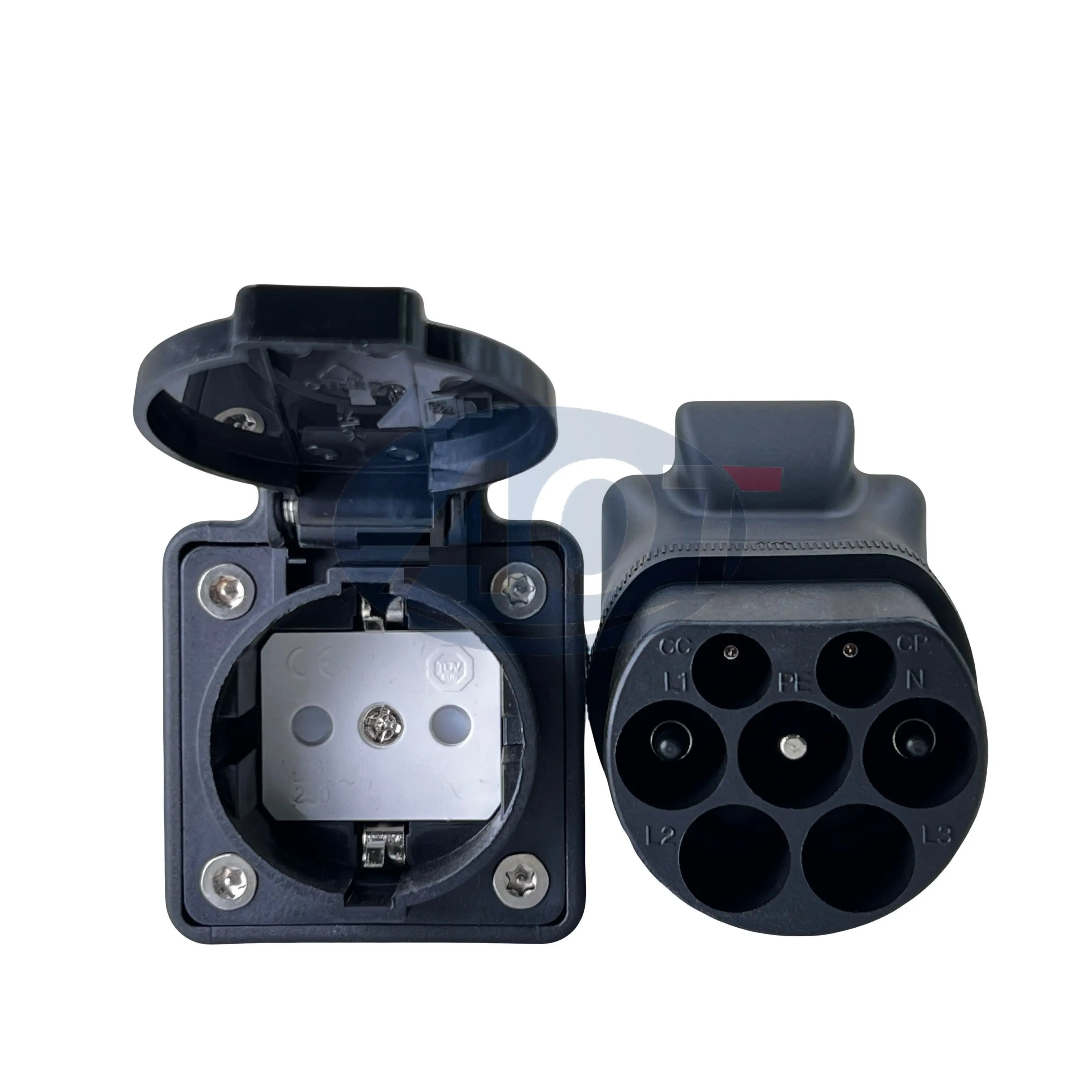 Portable EV Charger Adapter Type 2 to Schuko Adapter 16A European Standard EV Car