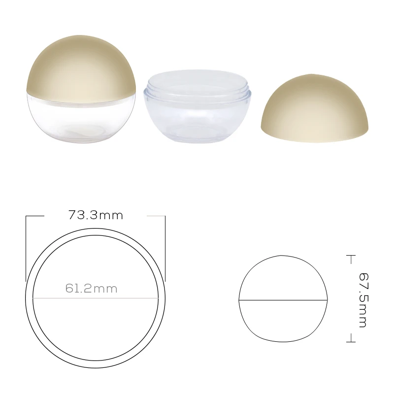 Professional Loose Powder Container With SifterBall loose powder box 30G loose powder box packing material PS