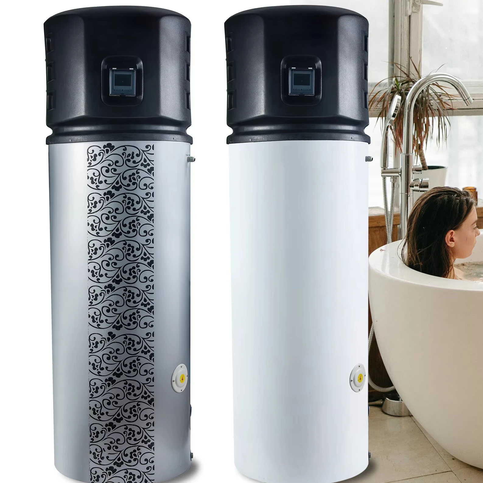 All In One Air Source Heat Pump Water Heater Factory Direct Sales Boiler All In One Wifi Heat Pump For Indoor Domestic