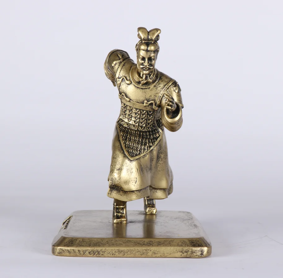 Desktop Display Polyresin Warrior Statues for Terracotta Warriors Souvenir