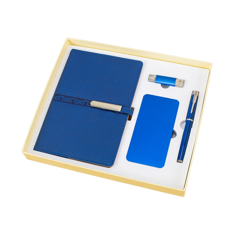
Business Business notebook gift set with power bank/ USB flash drive/ pen 
