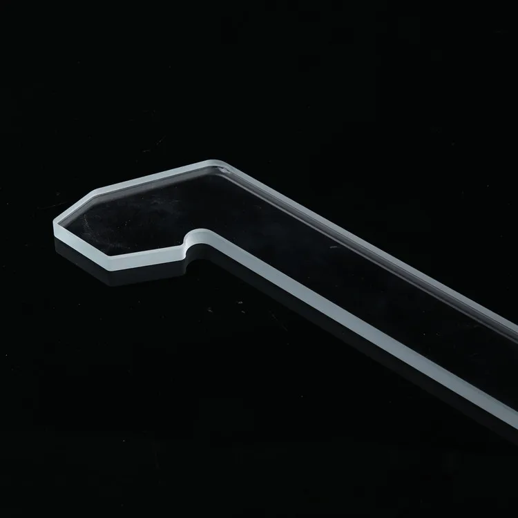 Custom irregular clear laser cut to size tempered glass