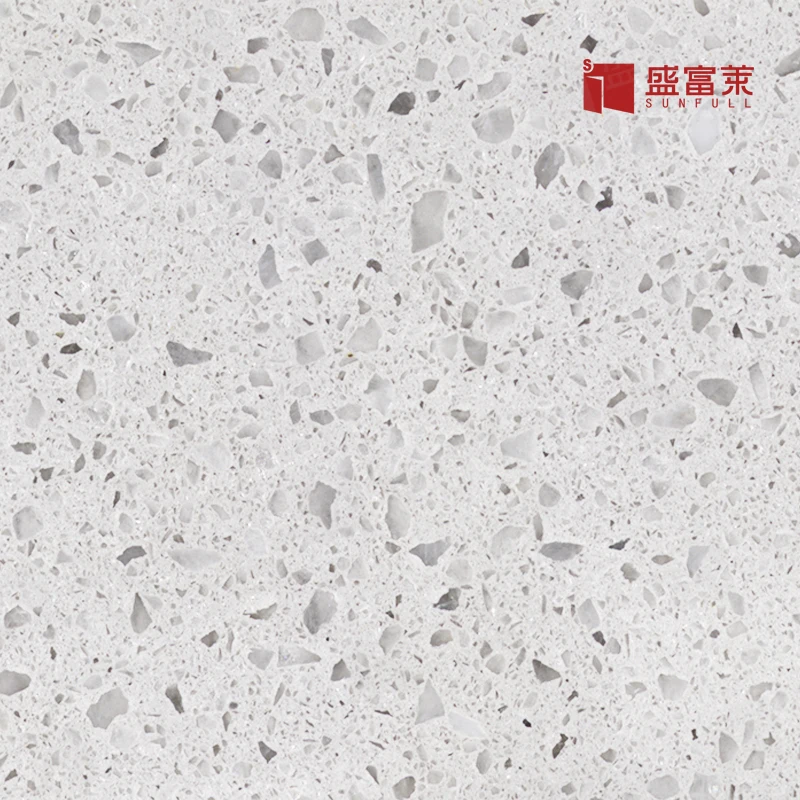  China factory custom artificial white quartz stone
