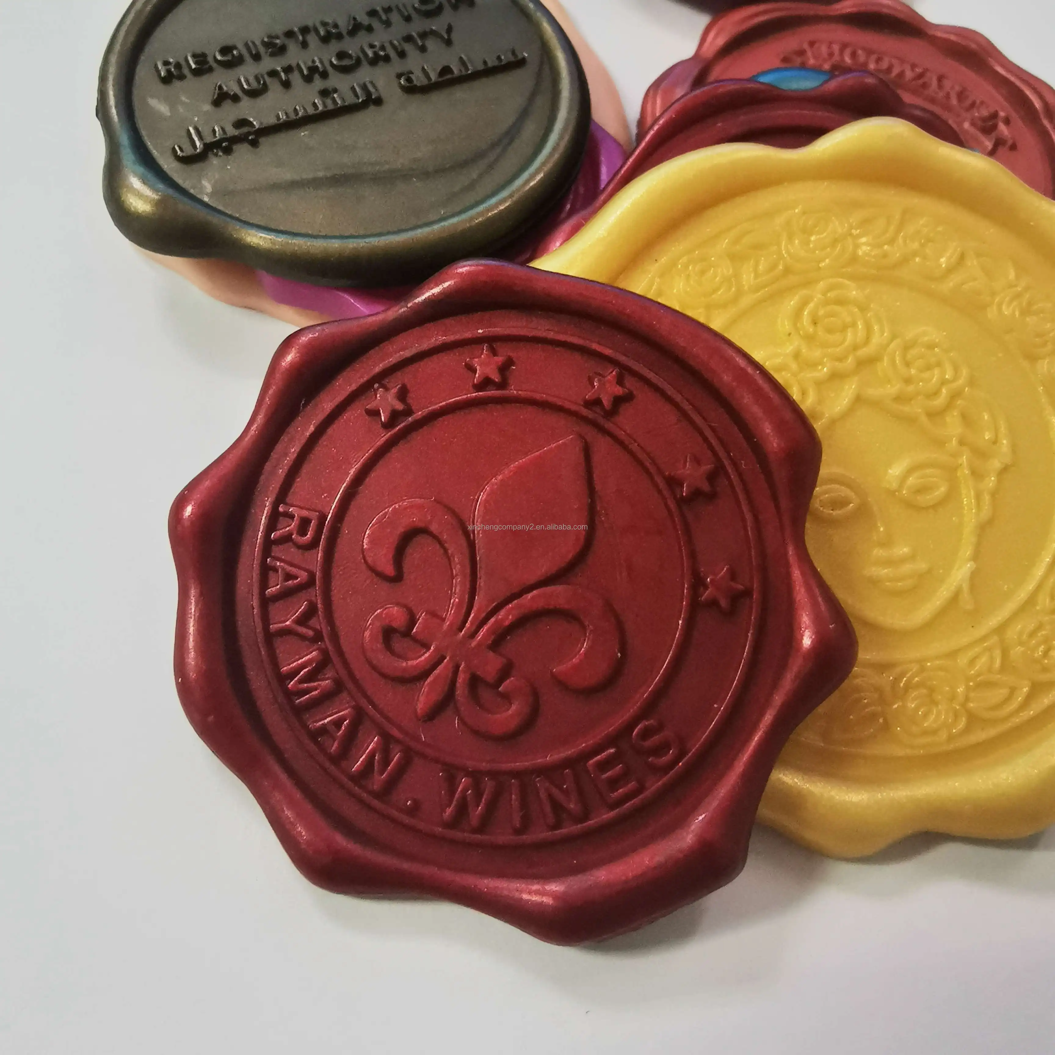 Custom Logo Design Envelope Sealing Wax Seal Self Adhesive 3D Wax Seal Stickers