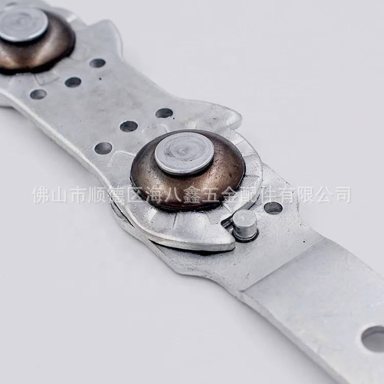 6 joints Iron Connector Hardware Sofa Headrest Locking Hinged Bracket Sofa Headrest Hinge