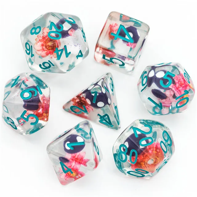  Mushroom Resin DND Sex Dice Game Custom RPG Role Play Gaming for Dungeons and