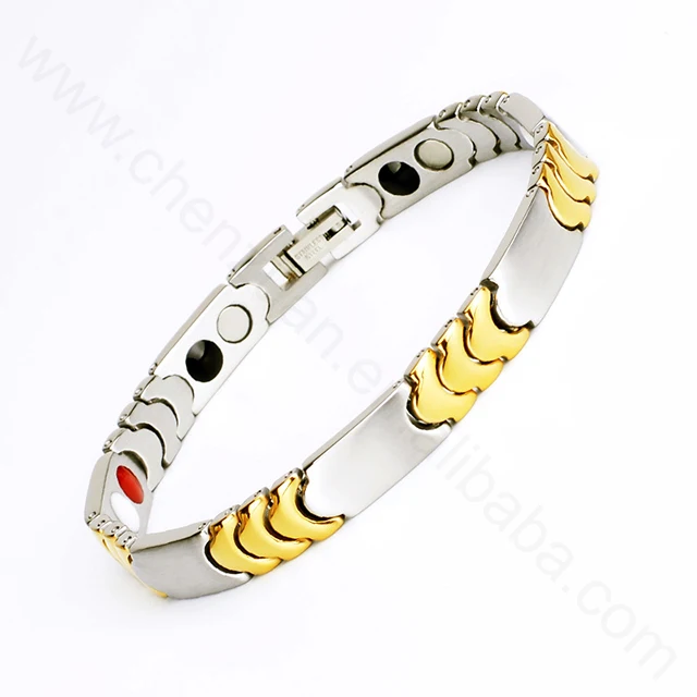Wholesale Best High Power Health Energy Bracelet Quantum Scalar Energy Titanium Steel Bracelet