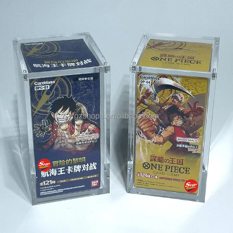 TCG оптовая продажа акриловый один кусок японская торговая карточка бустер для игр защитный футляр OP01-OP08