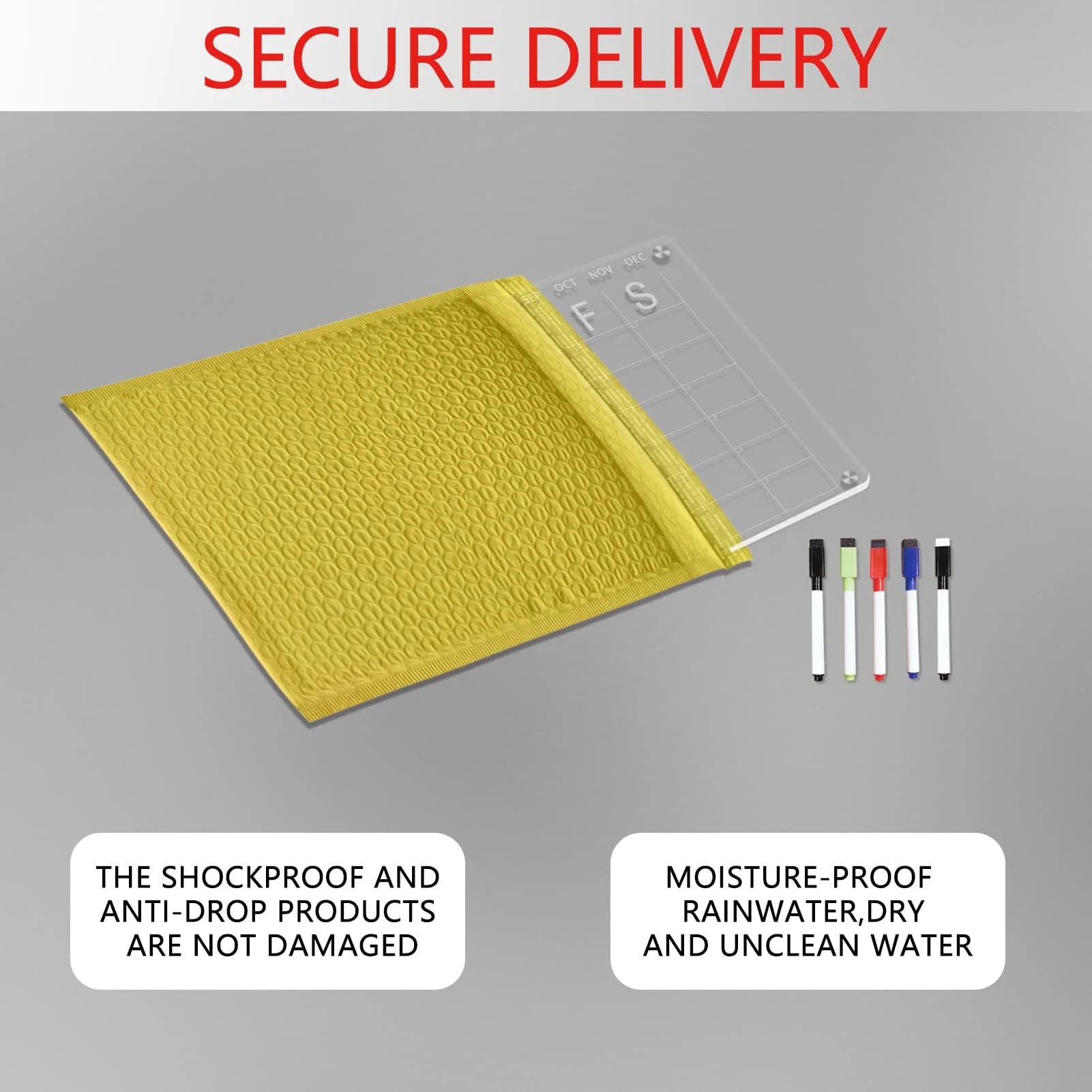 HOMIDEK Amazon Acrylic Dry Erase Board Calendar Acrylic Magnetic Whiteboard Planner for Fridge