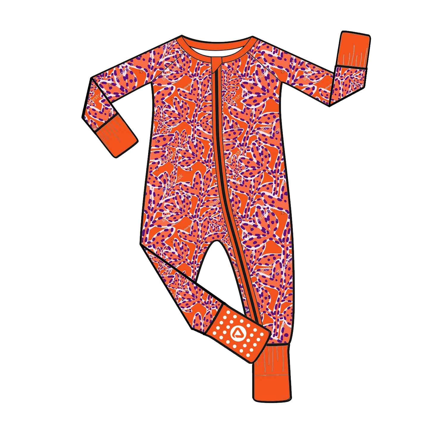 Comfortable Bamboo Fiber Baby Romper with Two Way Zipper for Unisex Soft Skin Friendly Breathable Bodysuit and Jumpsuit