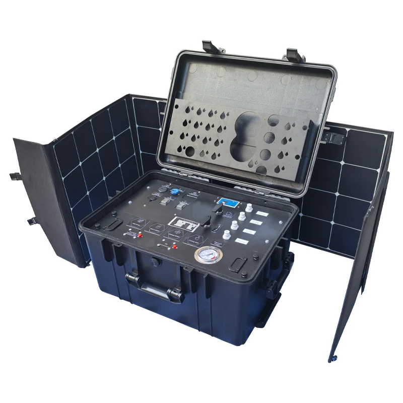 Outdoor survival dual reverse osmosis ro desalination water machine uf membrane filter water supply machine purification