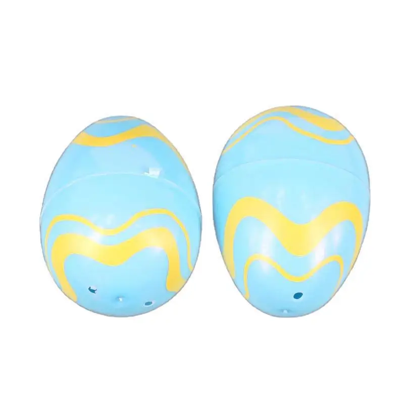 Easter Painted Plastic Open Eggs Kids DIY 12 Pcs Boxed Empty Plastic Eggs