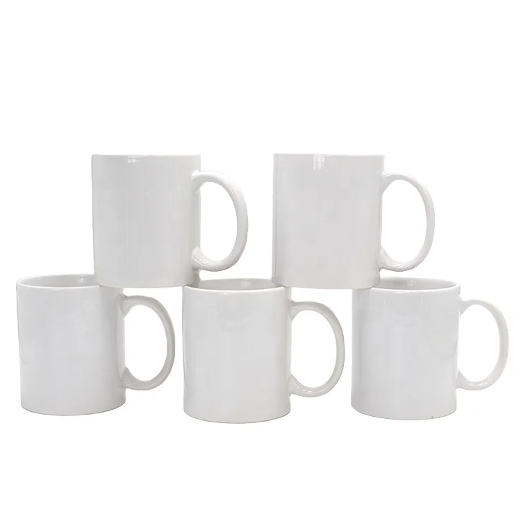 Good Price 11oz 330ml White Sublimation Coating Stoneware Ceramic Coffee Mug For Free Gifts