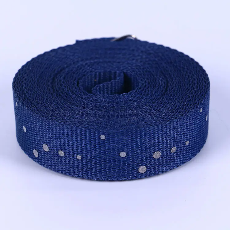 Hot Stamping Woven Logo Customized Color Nylon Webbing Manufacturer Reflective Webbing