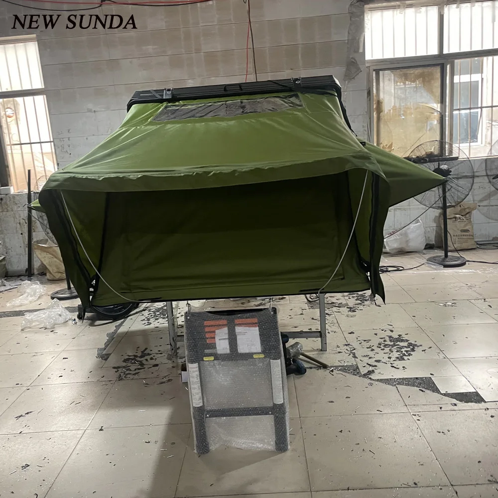Customized Car Roof Top Tent Outdoor Folding Camping Truck Rooftop Tent for SUV Pickup Trailer with Aluminum Hard Shell Cover
