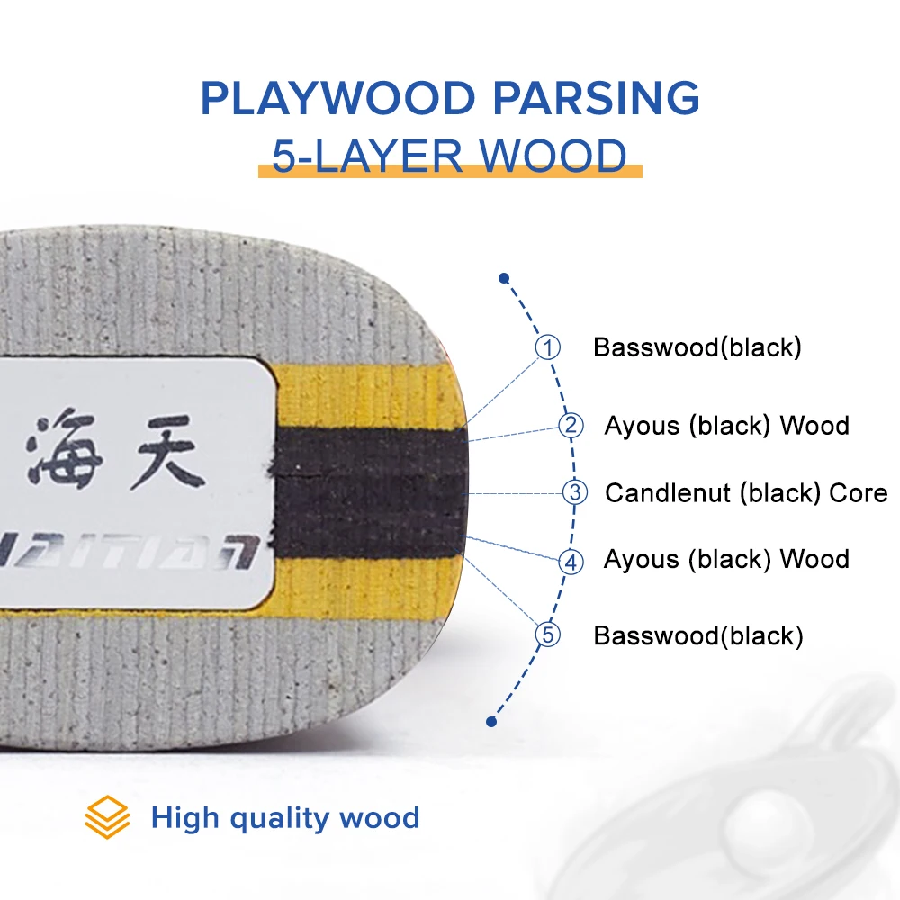 Original professional popular table tennis racket case pingpong bat for sports