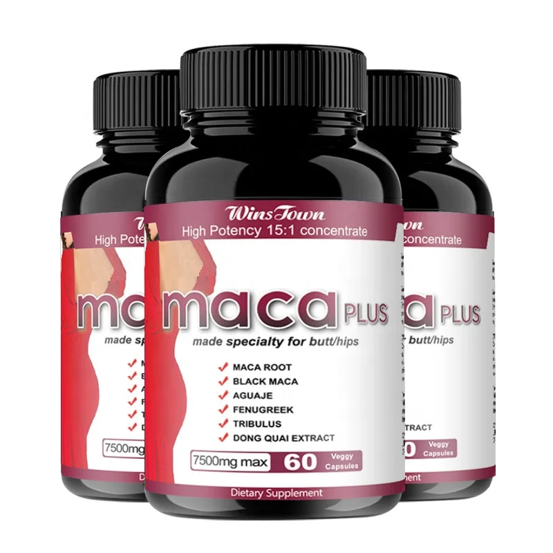Natural Herbal Maca plus capsule for big butt hips dietary supplement Breast Hip Lifting Buttock capsules