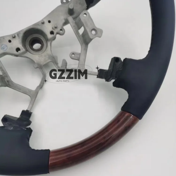 Auto Parts Steering Wheel Peach Wood Grain Steering Wheel For Prado FJ120 Old Style