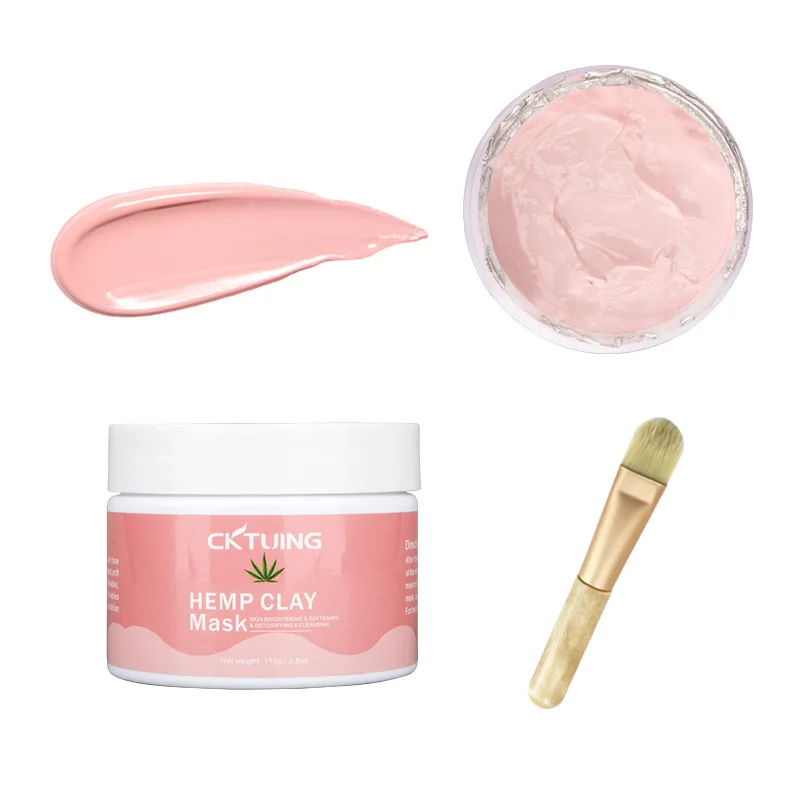 Amazon hot sale natural organic cbd jell mask hemp mud clay mask cbd face mask