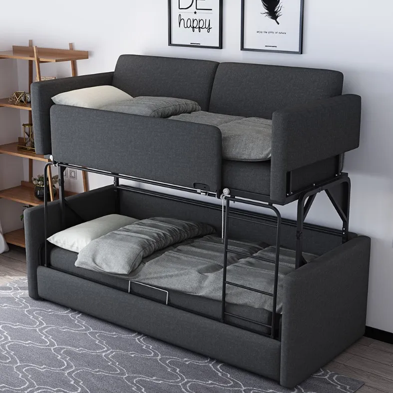 Modern Design folding function bunk bed foam futon sofa bed