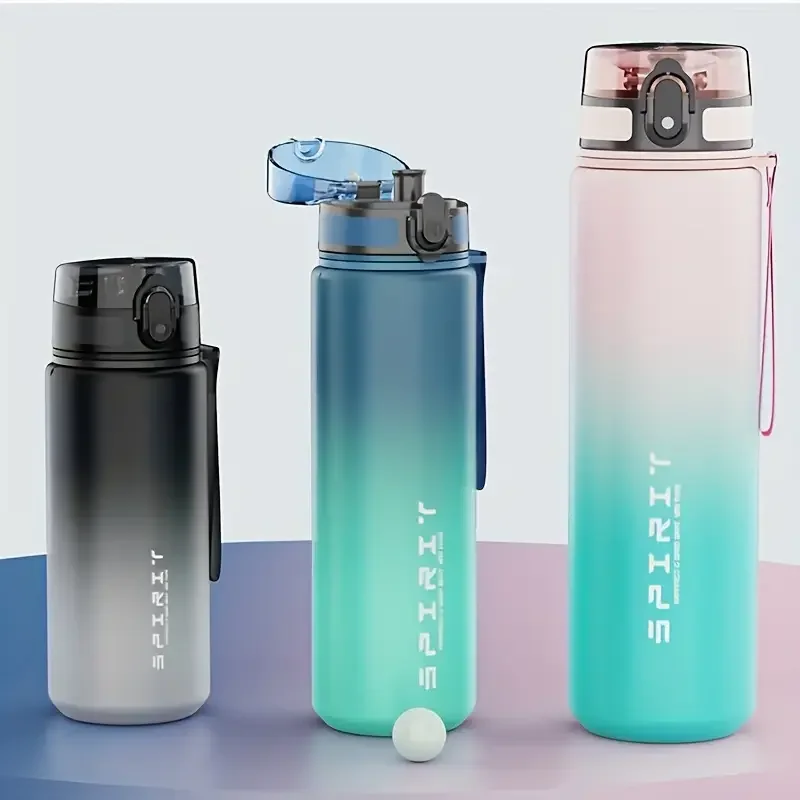 Stylish Gradient Sports Water Bottle Portable Sealed BPA-Free PC Material for Fitness Outdoor Activities Perfect Gift for Easter