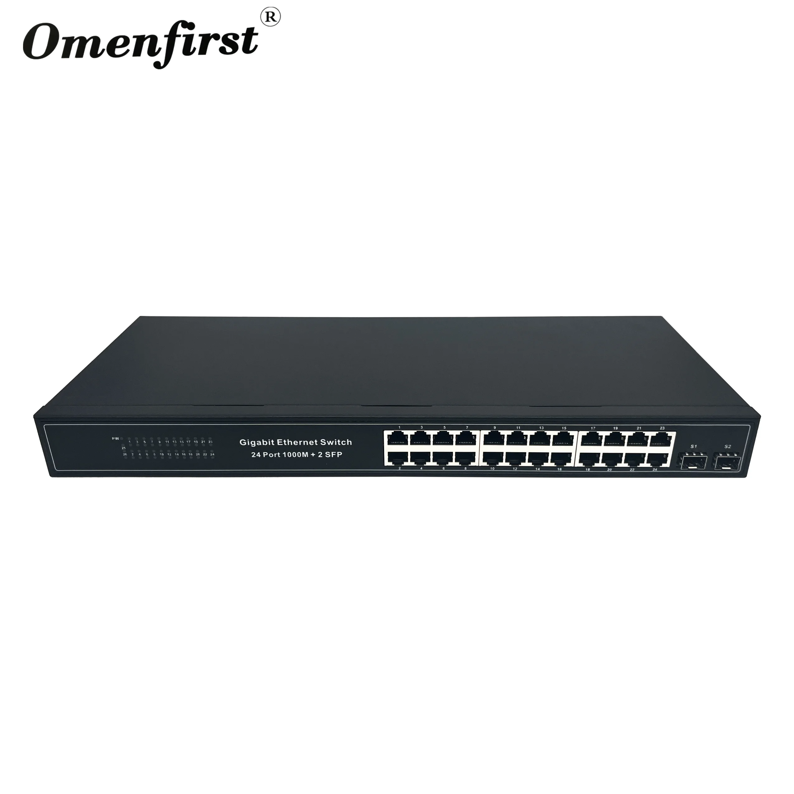 Оригинальный Новый 24-портовый коммутатор Ethernet с 2 SFP Лучшая цена все гигабитный 24 порта 10/100/1000 Мбит/с
