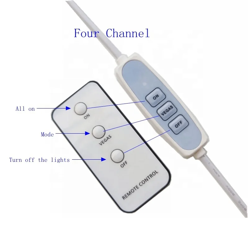 4 Channel LED Neon Light Customization English Letter Neon Decorative Light Illumination Sign 12V Controller