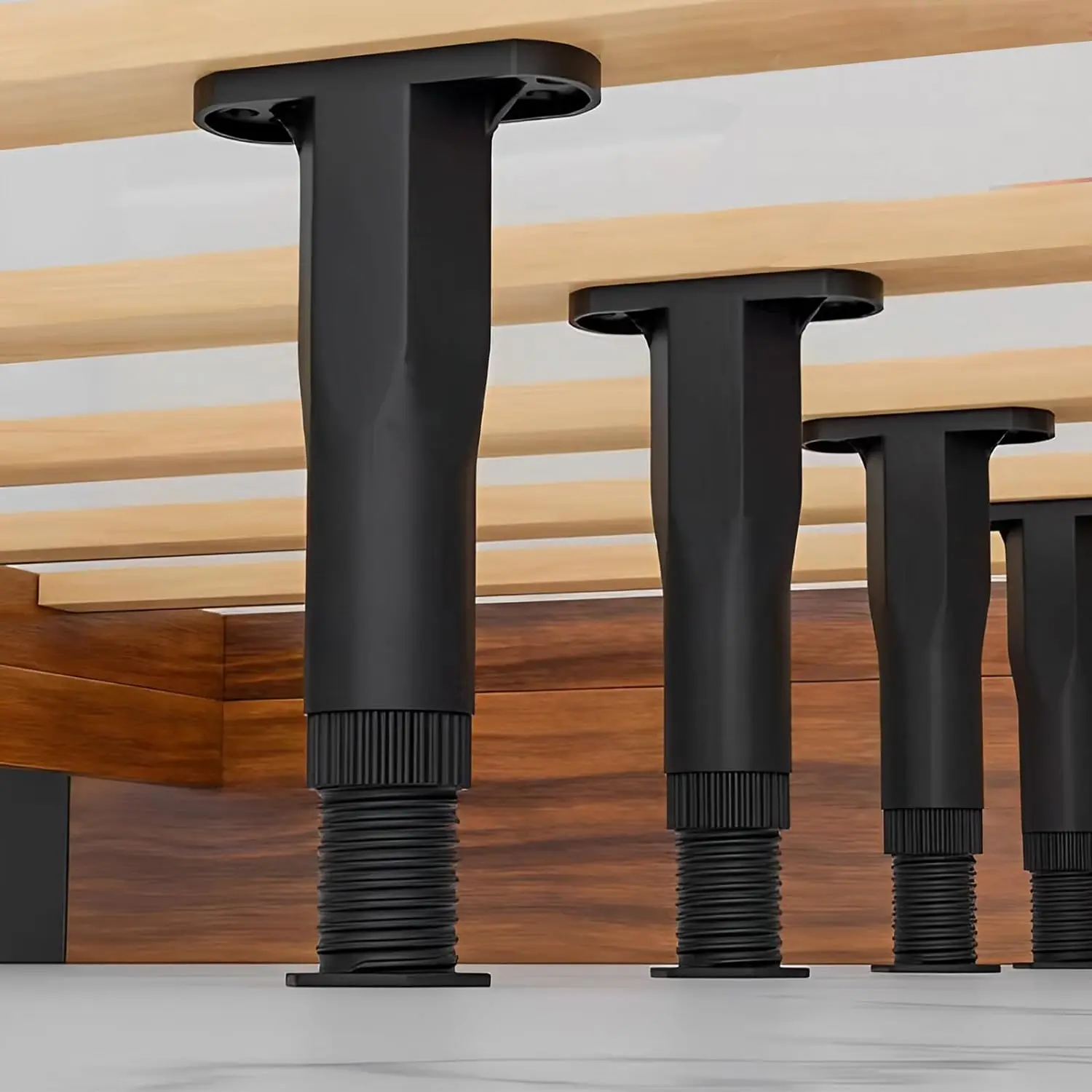 New Frame Center Slats Heavy Height Adjustable Desk Leg Replacement Feet Furniture Legs Bed Support Legs for Bed Frame Sofa